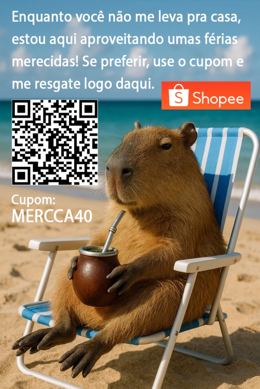 Chaveiro Capivara Amigurumi